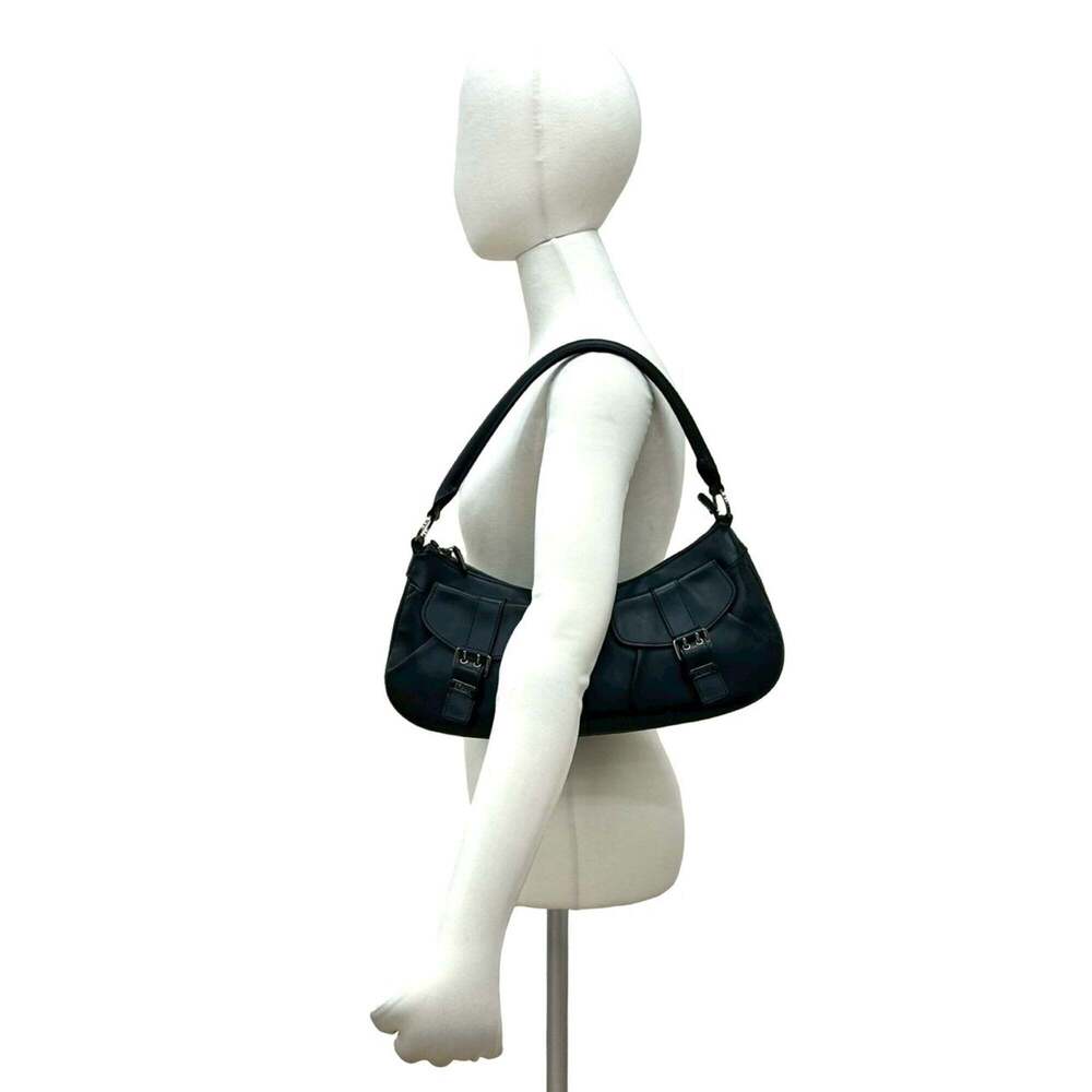 CHRISTIAN DIOR Black Leather Shoulder Bag - Picture 2 of 10